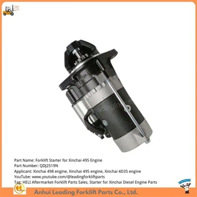 Xinchai 495 dieselmotordeler|OEM gaffeltruckdeler Startmotor|HELI CPCD25 Gaffeltruckmotorstarter