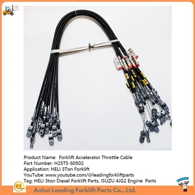 Gaffelakselerator gasskabel|HELI 3tons Diesel Gaffeltruck deler|4JG2 motordeler salg|H25T5-60502